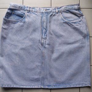 Vintage Bonjour Denim Jean Skirt Y2K Plus Size 2X (No size tag)